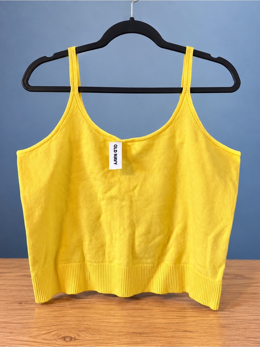 Old Navy NWT Yellow Cropped Sweater Knit Tank Top XL